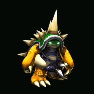 A King  (koopa) Rammus Skin I got for being a Beta tester for League of Legends. Can't get it any other way, people get way jealous of this one.